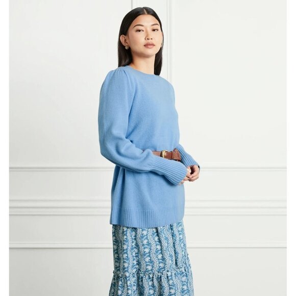 Hill House Womens The Sylvie Sweater Vista Blue Merino Wool Pullover Size Medium - Picture 5 of 9